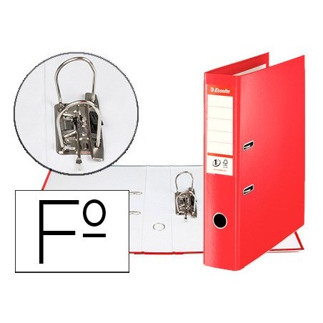 PASTAS DE ARQUIVO DE ALAVANCA ESSELTE Nº 1 POLIPROPILENO FOL