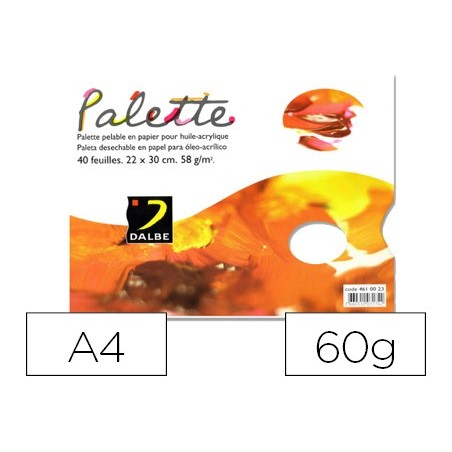 PALETA PAPEL DALBE DESCARTAVEL DIN A4 40 FOLHAS 60 GR