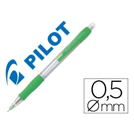 12un LAPISEIRA PILOT SUPER GRIP VERDE CLARO 0,5 MM PEGA DE B