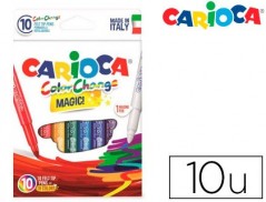 MARCADOR CARIOCA MUDANCA DE COR TINTA MAGICA CAIXA DE 10 UNI