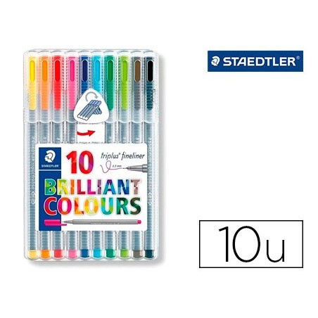 MARCADOR STAEDTLER TRIPLUS BROADLINER 338 ESTOJO PLASTICO DE