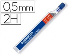 12un MINAS STAEDTLER MARS MICRO GRAFITE 0,5 MM 2H TUBO COM 1
