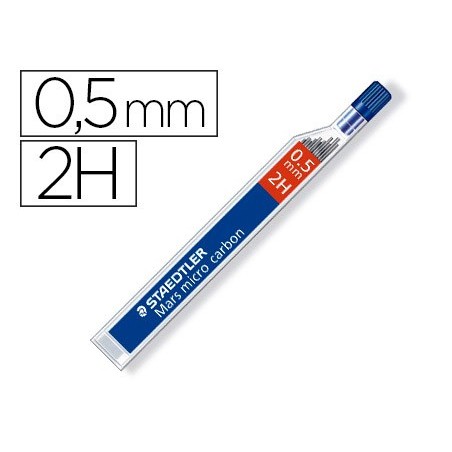 12un MINAS STAEDTLER MARS MICRO GRAFITE 0,5 MM 2H TUBO COM 1