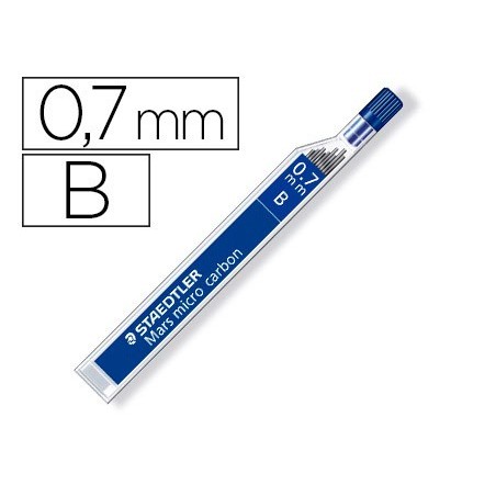 MINAS STAEDTLER MARS MICRO GRAFITE 0,7 MM B TUBO COM 12 UNID