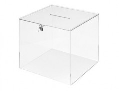 URNA ELEITORAL ARCHIVO 2000 QUADRADA COM CHAVE METACRILATO 3