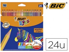LAPIS DE CORES BIC EVOLUTION STRIPES CAIXA DE 24 CORES SORTI