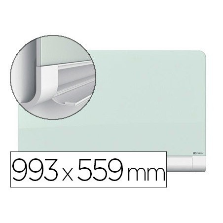 QUADRO BRANCO NOBO DIAMOND CRISTAL MAGNETICA ESQUINAS REDOND