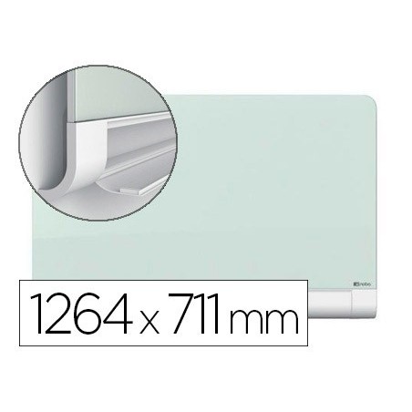 QUADRO BRANCO NOBO DIAMOND CRISTAL MAGNETICA ESQUINAS REDOND