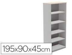 ARMARIO ROCADA COM CINCO ESTANTES SERIE STORE 195X90X45 CM A