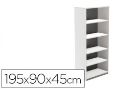 ARMARIO ROCADA COM CINCO ESTANTES SERIE STORE 195X90X45 CM A