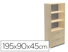 ARMARIO ROCADA COM TRES ESTANTES E DOIS GAVETAS INFERIORES S