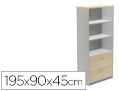 ARMARIO ROCADA COM TRES ESTANTES E DOIS GAVETAS INFERIORES S