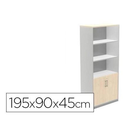 ARMARIO ROCADA COM TRES ESTANTES E DOIS PORTAS INFERIORES SE