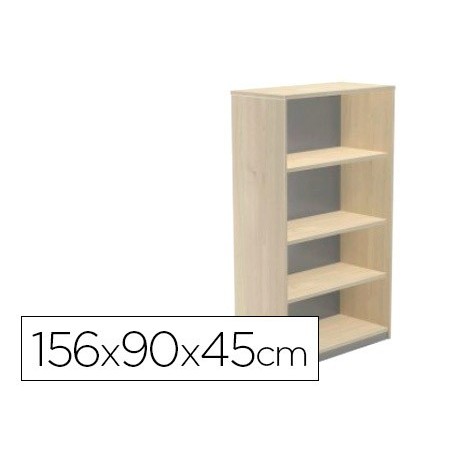 ARMARIO ROCADA COM QUATRO ESTANTES SERIE STORE 156X90X45 CM