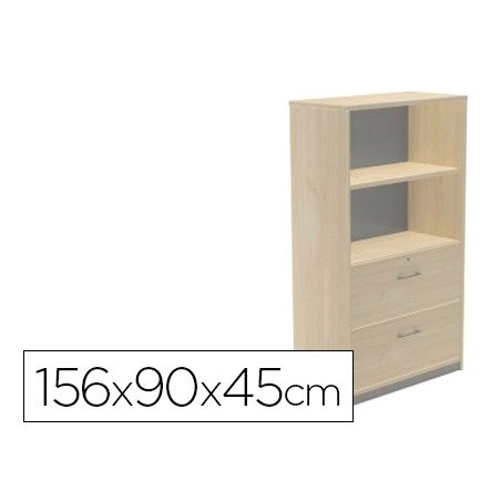 ARMARIO ROCADA COM DOIS ESTANTES E DOIS GAVETAS INFERIORES S