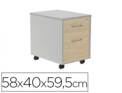 ARMARIO ROCADA COM DUAS GAVETAS SERIE STORE 58X40X59,5 CM AC