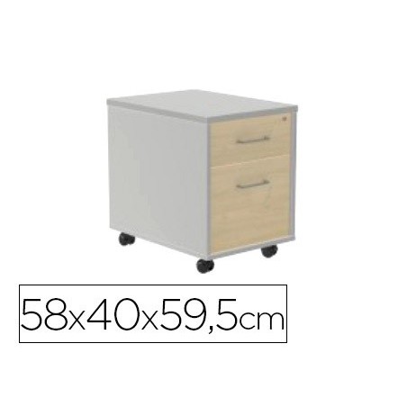 ARMARIO ROCADA COM DOIS GAVETAS SERIE STORE 58X40X59,5 CM AC