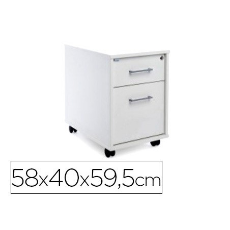 ARMARIO ROCADA COM DUAS GAVETAS SERIE STORE 58X40X59,5 CM AC