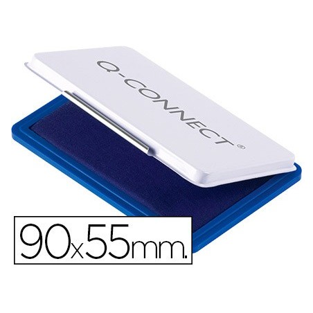 ALMOFADA PARA CARIMBO Q-CONNECT 90X55 MM AZUL