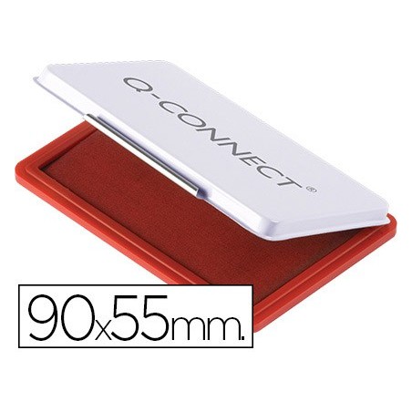 ALMOFADA PARA CARIMBO Q-CONNECT 90X55 MM VERMELHO