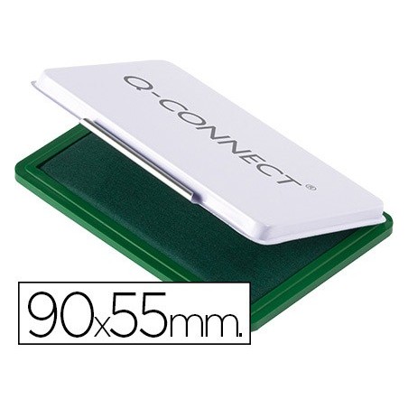 ALMOFADA PARA CARIMBO Q-CONNECT 90X55 MM VERDE