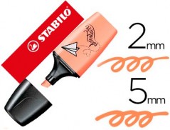 10un MARCADOR STABILO BOSS MINI PASTELLOVE PESSEGO DE SEDA