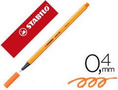 10un MARCADOR STABILO PONTA DE FIBRA POINT 88 PELE ESCURO 0,