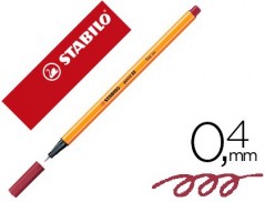 10un MARCADOR STABILO PONTA DE FIBRA POINT 88 PURPURA 0,4 MM