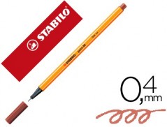 10un MARCADOR STABILO PONTA DE FIBRA POINT 88 SIENA TOSTADO