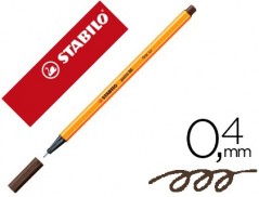 10un MARCADOR STABILO PONTA DE FIBRA POINT 88 SOMBRA 0,4 MM