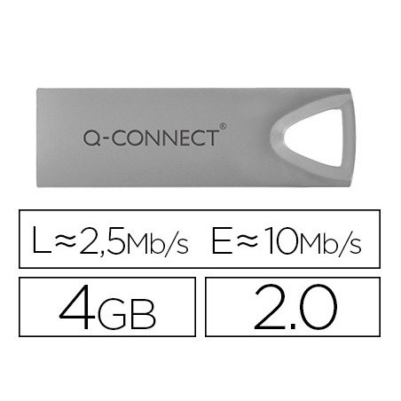 PEN DRIVE USB Q-CONNECT FLASH PREMIUM 4 GB 2.0