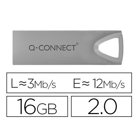 PEN DRIVE USB Q-CONNECT FLASH PREMIUM 16 GB 2.0