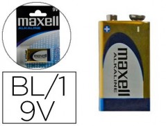 PILHA MAXELL ALCALINA 9V LR09 BLISTER DE 1 UNIDADE