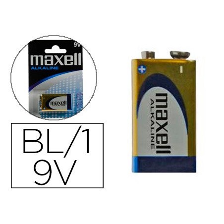 PILHA MAXELL ALCALINA 9V LR09 BLISTER DE 1 UNIDADE