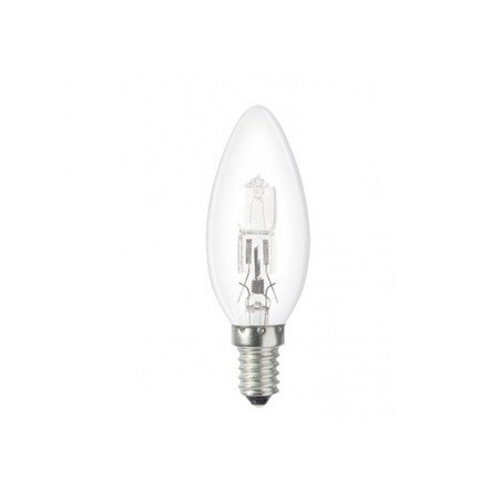 LAMPADA SUNMATIC ECO HALOGENA VELA 28W E14 CLARA