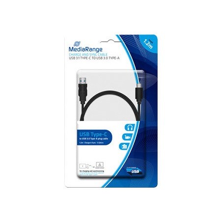 CABO USB 3.1 TIPO C A USB 3.0 TIPO A MEDIARANGE COMPRIMENTO