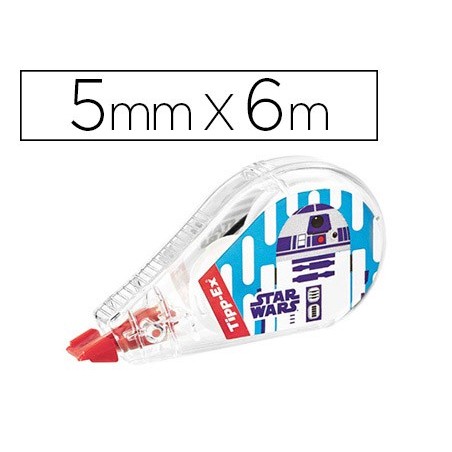 40un CORRETOR TIPP-EX MINI POCKET MOUSE STAR WARS 5 MMX 6 MT