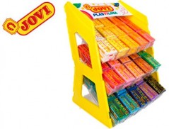 PLASTICINA JOVI 70 EXPOSITOR DE SECRETARIA 180 UNIDADES CORE