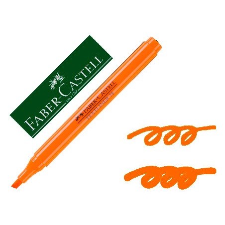 10un MARCADOR FABER FLUORESCENTE TEXTLINER 38 LARANJA