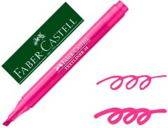 10un MARCADOR FABER FLUORESCENTE TEXTLINER 38 ROSA