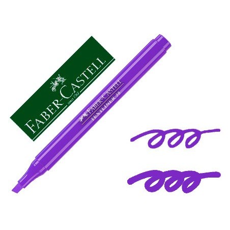 10un MARCADOR FABER FLUORESCENTE TEXTLINER 38 VIOLETA