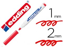 10un MARCADOR EDDING PARA QUADRO BRANCO 661 COR VERMELHO PON