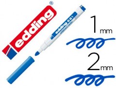10un MARCADOR EDDING PARA QUADRO BRANCO 661 COR AZUL PONTA R