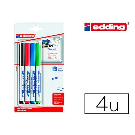 MARCADOR EDDING PARA QUADRO BRANCO 661 PONTA REDONDA 1-2 MM