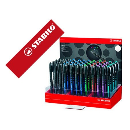 MARCADOR STABILO ROLLER BALL BL@CK 0,3 MM EXPOSITOR DE 48 UN