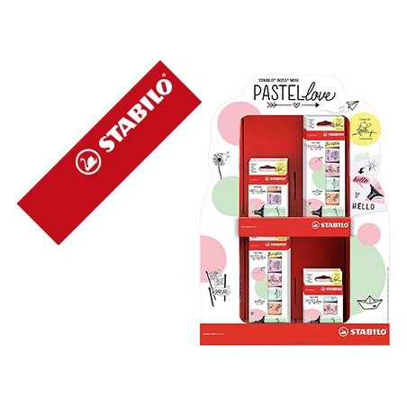 MARCADOR STABILO BOSS MINI PASTELLOVE EXPOSITOR DE 72 UNIDAD