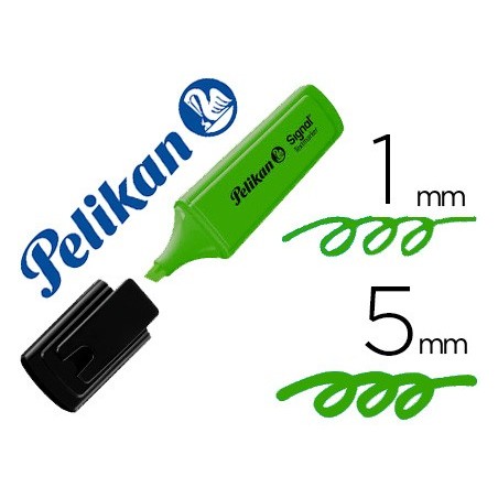 10un MARCADOR PELIKAN FLUORESCENTE TEXTMARKER SIGNAL VERDE