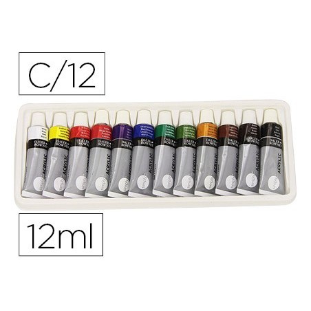 PINTURA ACRILICA DALER ROWNEY SIMPLY CAIXA DE 12 CORES SORTI