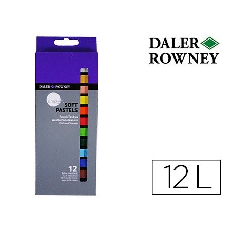 LAPIS PASTEL OLEO DALER ROWNEY SIMPLY SUAVE CAIXA DE 12 CORE
