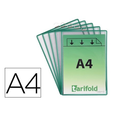BOLSA PARA PENDURAR TARIFOLD DIN A4 PVC COM ANEL MOLDURA VER